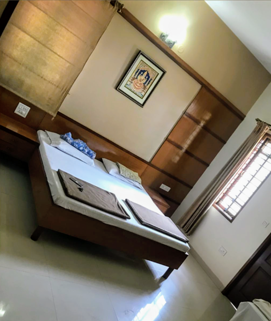 Spacious double bedroom at Aditya Birla Nilayam
